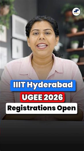 UGEE 2026 Form Out | IIIT Hyderabad Admission Without JEE | Exam Date, Eligibility #BTech #Shorts