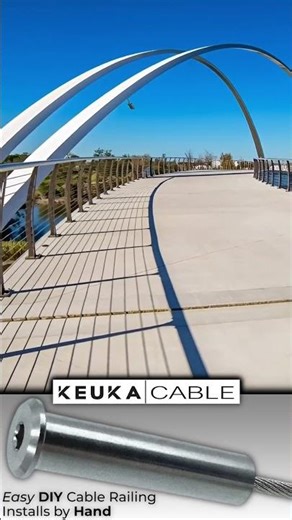 Architectural Masterpiece: Curved Bridge Railing 🌉✨