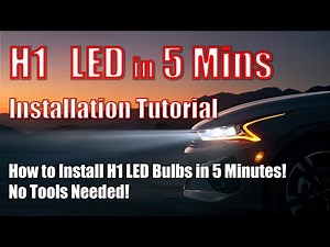 How to Install H1 LED Bulbs in 5 Minutes! (No Tools Needed!)