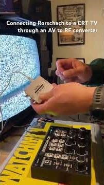 Rorschach video synth to CRT.