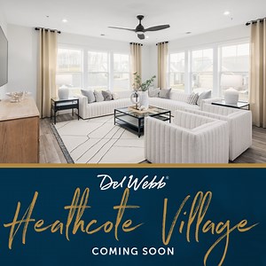 New Del Webb community coming soon to Haymarket, VA! This 55 active adult community will offer 1-level condo residences as well as Villa townhomes which offer the space of a single-family home, but without all of maintenance. Enjoy resort-style amenities while staying close to your family and social network in Northern Virginia! The condos will start from the Upper $400K and townhomes start from Upper $600Ks. Join the VIP List today! | Del Webb