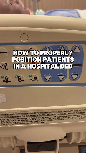 Nursing need-to-know : hospital bed positioning. Today we learn how to use bed positions safely for patient comfort, mobility, and care. For more lessons to help you ace your program, head to our bio and join us for a FREE trial! . . . #nursing #nurse #nurses #clinical #hospital