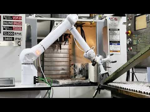 Automated CNC Machining Workflow | OB7 Robot Arm Machine Tending & Part Loading
