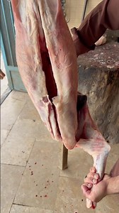 How to cut a leg of lamb perfectly! 🔪🐑 #Shorts #MeatCutting #butcherskills