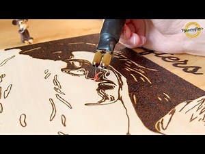 ASMR Pyrography Sounds | Wood Burning Art | Pyrography Techniques