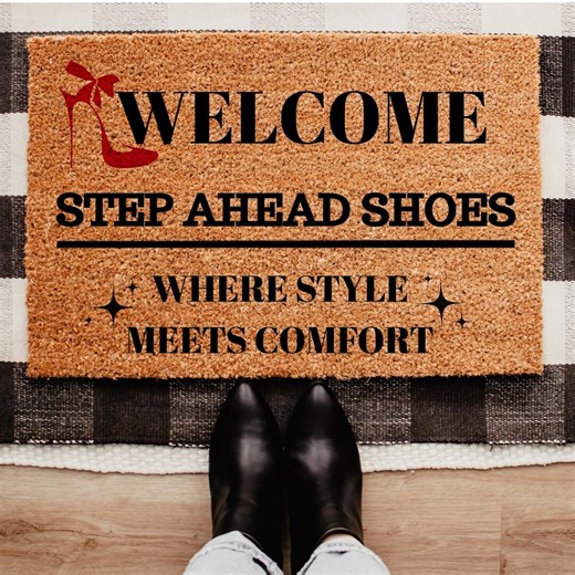 Welcome Doormat With Logo, Custom Business Doormat, Personalized Store Entrance Mat, Boutique Welcome Mat, Shop Front Door Rug - Etsy