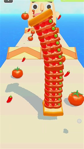 Crazy Food Run Gameplay 🍔🥪 #shorts #mobilegaming #sandwichrunner #viral #gameplay