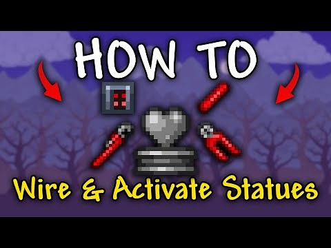 How to Wire & Activate Statues in Terraria 1.4.4.9 | How to wire statues terraria