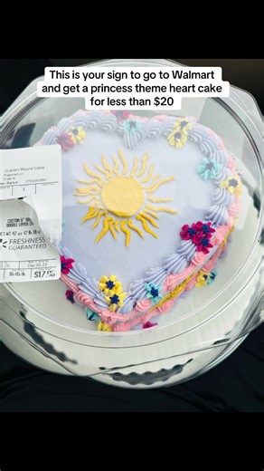 Tangled theme cake👸🏼🌸☀️💜 #walmartheartcake #tangled #repunzle #fyp #birthdaycakes