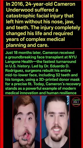 A Face Rebuilt: Cameron Underwood’s Historic Transplant and Remarkable Recovery