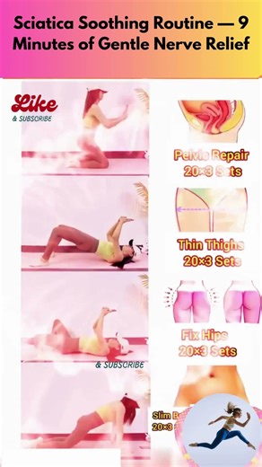 Sciatica Soothing Routine — 9 Minutes of Gentle Nerve Relief