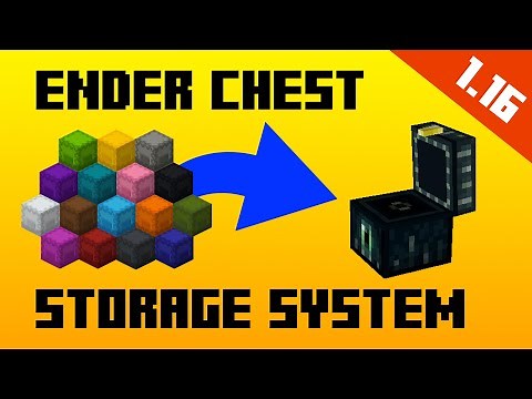 Minecraft 1.16 - Ender Chest Shulker Box System | Minecraft Tutorial