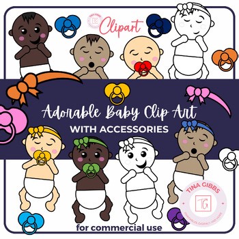 Adorable Baby Clipart/Clip Art - 100 PNG & SVG Images for Commercial Use