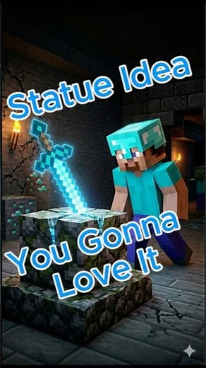 Statue Tutorial #shorts #minecraft #minecraftshorts #gaming #minecraftbuilding #videogames