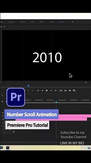 Number Scroll Animation Effect Tutorial | ‪@GraphiXplosion_Valt‬ #creative #premierepro #tutorial