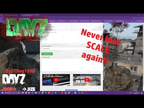 Easily Convert Json back to .dze to edit scaled files!