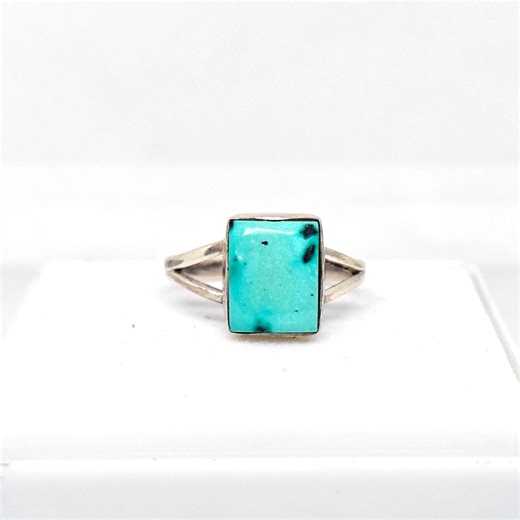 Turquoise Ring Handmade– 925 Sterling Silver, Minimalist Boho Style - Etsy