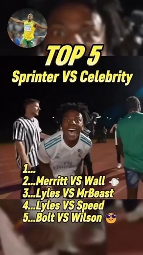 Top 5 Sprinting Legends Vs Famous People Moments!
