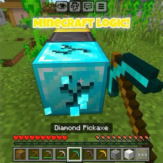 Golden Picaxe LOGIC in MINECRAFT! #guess