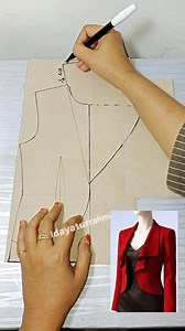 Happy cutting✂️ Learn pattern making Let's try💜 #PatternMaking #SewingPattern #blazerpattern #FashionPattern #TailoringProcess #Dressmaking #FashionDesigner #design | Idayaturrahmi Fashion