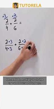 Solve 2/4 + 2/6 Step-by-Step: Fraction Addition Tutorial #Math #OperationsWithFractions