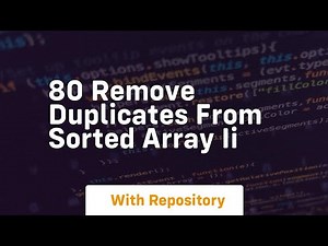 80 remove duplicates from sorted array ii