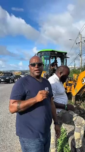 Hurricane Mellisa Disaster mitigation works well underway right across the Spring Garden Division…. #hurricanemelissa#work#safetymeasures | Dwight Crawford