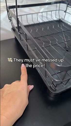 Keep your kitchen tidy and efficient with this two-tier dish drying rack designed to handle all your