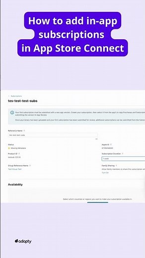 How to Add App Subscriptions in App Store Connect? #appdevelopment #appstore #appmonetization