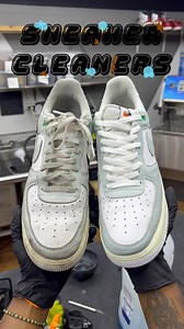 1.7K views · 344 reactions | Breathe new life into your classics.✨ Watch these Air Force 1s go from worn to reborn—restored with care, finished with pride. #BeforeAndAfter #SneakerCare #AF1Renewal” #sneakercleaning #chicago #service #vacation #clublife | Sneaker Cleaners Chi | Facebook