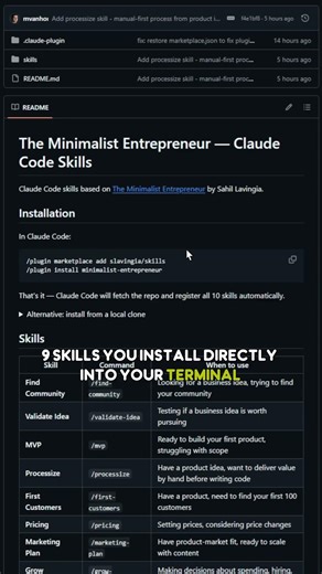 Claude Code skills based on The Minimalist Entrepreneur by Sahil Lavingia