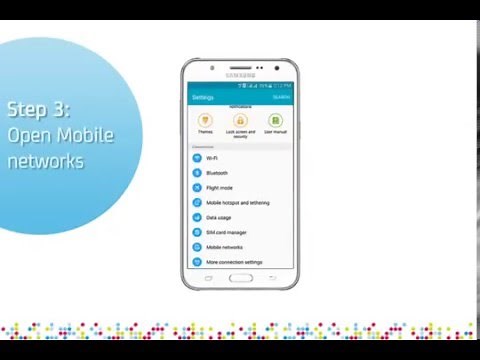 Samsung Galaxy J7: Turn on/off data roaming