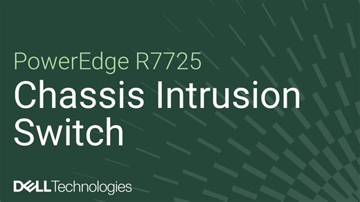 How to replace the chassis intrusion switch on a PowerEdge R7725