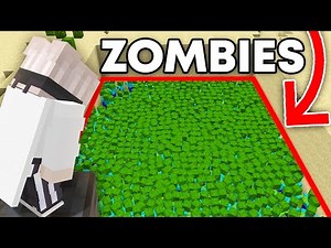 1,244 Zombie Apocalypse VS Minecraft SMP...