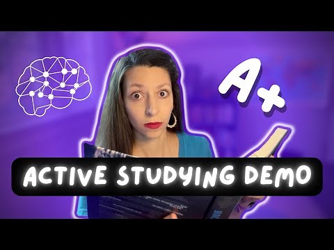 What does active studying look like? // How to do active recall // Active Studying Demonstration