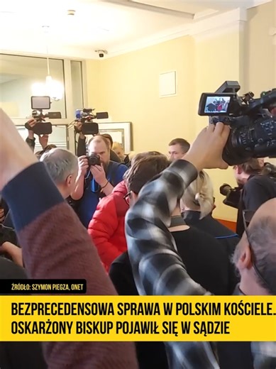 Nie przyznaję się do postawionych mi zarzutów. Chciałbym złożyć wyjaśnienia w tej sprawie — powiedział dziś przed sądem biskup tarnowski Andrzej Jeż. Hierarcha jest pierwszym w historii biskupem, który został oskarżony przez prokuraturę o tuszowanie pedofilii. 🟡 Więcej informacji o sprawie znajdziecie w tekstach Szymona Piegzy na Onet.pl 🟡