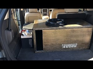 REALLY LOUD FOR ONE SUB! CUSTOM SINGLE SUBWOOFER BOX BUILD!