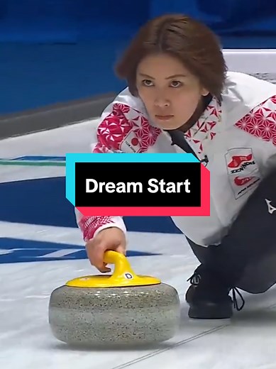 ❌ Take it easy in the first end and go for one point. ✔️ Go for the thin double and a five-points dream start. #curling #WWCC #japan #컬링