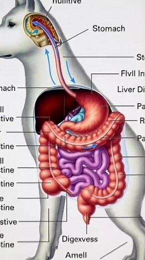 When a Dog Eats Fish 🐶🐟 | Dog Digestive System Animation (3D)