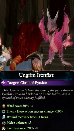 How Ungrim Ironfist Got His Legendary Cloak