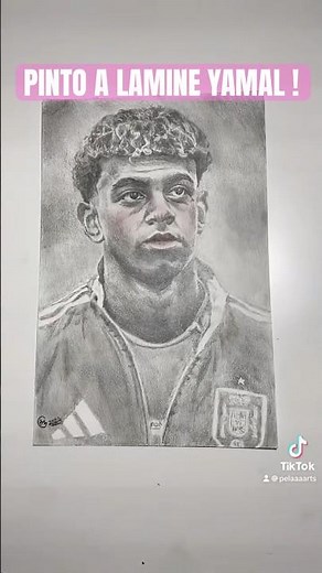DIBUJO a LAMINE YAMAL ! Sígueme para más !🎨 #arts #arte #artist #lamineyamal #seleccionespañola