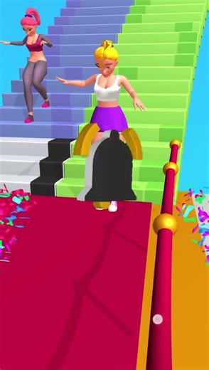 Play and Fail-Down stairs Race 3d