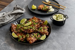 Marinated Chicken Thighs with Zesty Green Chilli Lime Yoghurt | Poultry Recipes | Weber BBQ