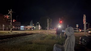 12/6/2025 - Quite a large crowd had gathered in Bunnell Florida to watch Florida East Coast Railway Christmas Train pass through. | BP and Riversong Railway Photography