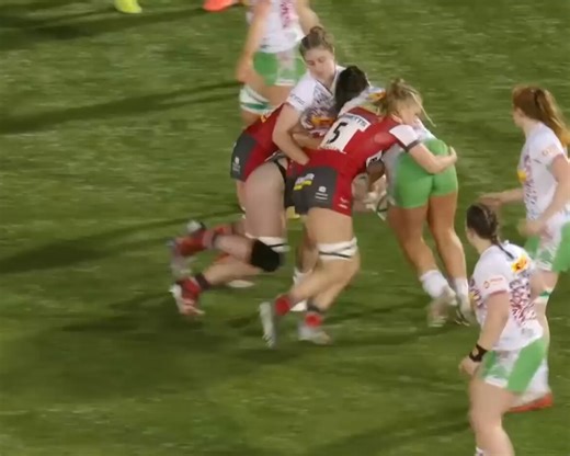 Shorts get tugged on quite a bit in women’s rugby. And if you look closely, you’ll see why this is a good thing. 😉