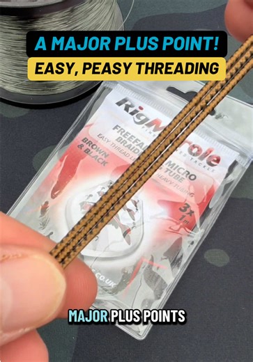 Upgrade your rigs with Rig Marole Freefall Micro Braided Rig Tube 🎣 Designed to create a clean, tangle-free presentation, this micro braided rig tube sinks perfectly and hugs the line for better bait control and stealth. Ideal for carp fishing, specimen rigs, and modern coarse fishing, it protects your mainline, improves rig mechanics, and helps your hookbait sit exactly where it should. If you’re serious about sharp rigs, anti-tangle setups, and better bite indication, this is a must-have in y