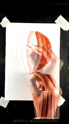 Hot air balloon drawing and colouring process. Full tutorial 👇 #drawingtutorial #draw #beginnersart