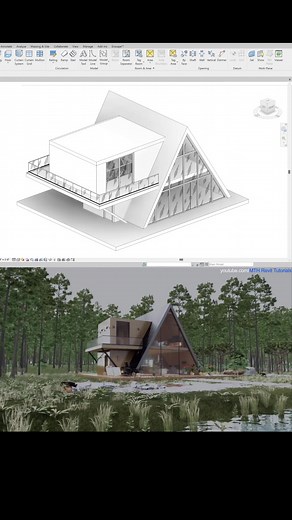 Check out Revit Tutorial on YouTube: MTH Revit Tutorial (link in bio) Modern A-Frame Cabin, Revit Enscape Revit Courses: www.learnrevitonline.com #revit2024⠀#architecture #buildingmodel #architecture #modernhomes #classicalfacade #revitproject #design #architect #revitproject #revitmodel #classical #sketchto3d #autodesk #revitmodelling #revit2022 #3D #skechto3d #revitmodelling #tutorial #revitfamily #parametricrevit #revittutorial #revitprojects #moderncabin #revitmodel #facade #sectionpresentat