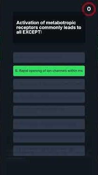 USMLE-1 Neuroscience Synapse Essentials Quiz