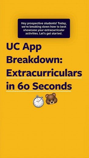 UC Application Extracurricular Activities Guide